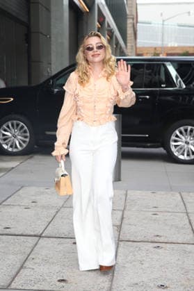 September 29, 2026, New York, New York, USA: FLORENCE PUGH arrives at ABC Studios in Downtown Manhattan, New York City for Ã¢â‚¬ËœGood Morning America New York USA - ZUMAh16_ 20260929_zaf_h16_008 Copyright: xDanxHerrickx
