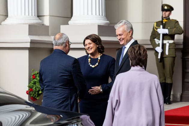 Gitanas Nauseda met with Estonian President Alar Karis in Vilnius on September 29, 2026  Copyright: xx