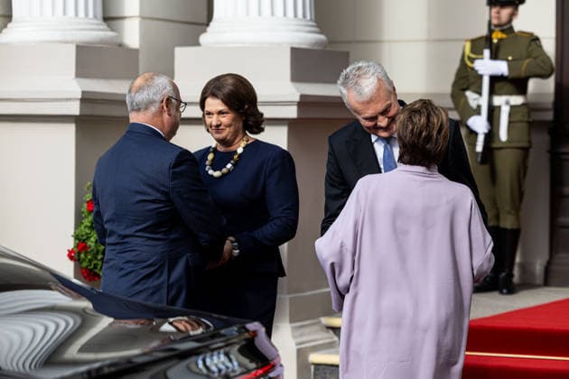 Gitanas Nauseda met with Estonian President Alar Karis in Vilnius on September 29, 2026  Copyright: xx