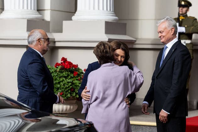 Gitanas Nauseda met with Estonian President Alar Karis in Vilnius on September 29, 2026  Copyright: xx