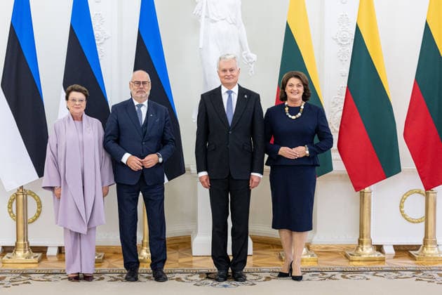 Gitanas Nauseda met with Estonian President Alar Karis in Vilnius on September 29, 2026  Copyright: xx