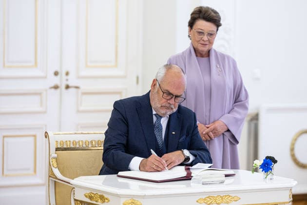 Gitanas Nauseda met with Estonian President Alar Karis in Vilnius on September 29, 2026  Copyright: xx
