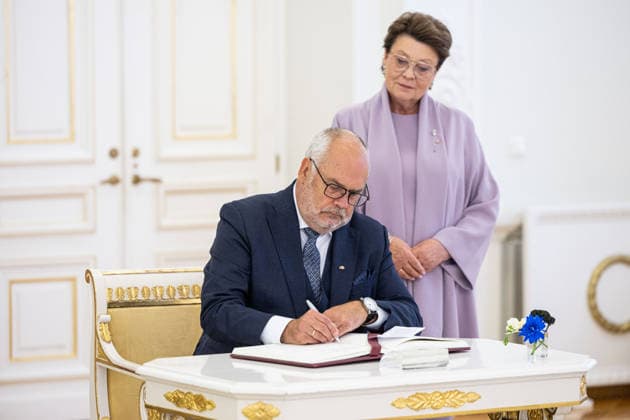 Gitanas Nauseda met with Estonian President Alar Karis in Vilnius on September 29, 2026  Copyright: xx