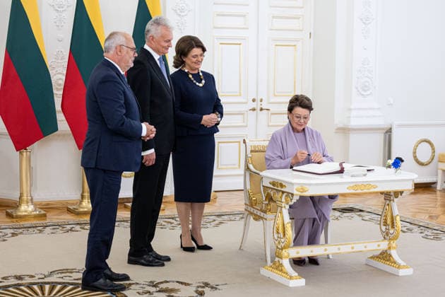 Gitanas Nauseda met with Estonian President Alar Karis in Vilnius on September 29, 2026  Copyright: xx