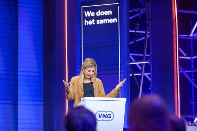 LICHTENVOORDE, The Netherlands, 2026-09-29 11:10:28 LICHTENVOORDE, 29-09-2026, Hulshof Herwalt grounds. Queen Maxima attends the annual congress of the Association of Netherlands Municipalities (VNG) in Lichtenvoorde. The theme of the congress this year is We do it together . PHOTO: NLBeeld Patrick van Emst Credit: NL Beeld Patrick van Emst  Copyright: xx x
