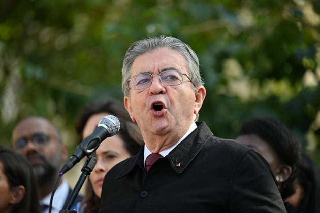 Public sector workers strike in Paris ahead of 2027 budget presentation PARIS, FRANCE - SEPTEMBER 29 : Jean-Luc Melenchon, candidate of the leftist La France Insoumise (LFI) party for France s 2027 presidential election speaks during a rally of the nationwide public sector strikes and demonstrations ahead of the 2027 draft budget presentation, on September 29, 2026 in Paris, France. Mustafa Yalcin Anadolu Paris France. Editorial use only. Please get in touch for any other usage.  Copyright: x2026xAnadoluxMustafaxYalcinx