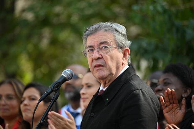 Public sector workers strike in Paris ahead of 2027 budget presentation PARIS, FRANCE - SEPTEMBER 29 : Jean-Luc Melenchon, candidate of the leftist La France Insoumise (LFI) party for France s 2027 presidential election speaks during a rally of the nationwide public sector strikes and demonstrations ahead of the 2027 draft budget presentation, on September 29, 2026 in Paris, France. Mustafa Yalcin Anadolu Paris France. Editorial use only. Please get in touch for any other usage.  Copyright: x2026xAnadoluxMustafaxYalcinx