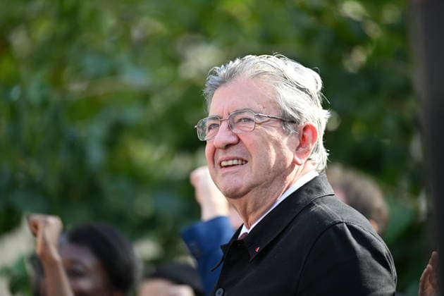 Public sector workers strike in Paris ahead of 2027 budget presentation PARIS, FRANCE - SEPTEMBER 29 : Jean-Luc Melenchon, candidate of the leftist La France Insoumise (LFI) party for France s 2027 presidential election speaks during a rally of the nationwide public sector strikes and demonstrations ahead of the 2027 draft budget presentation, on September 29, 2026 in Paris, France. Mustafa Yalcin Anadolu Paris France. Editorial use only. Please get in touch for any other usage.  Copyright: x2026xAnadoluxMustafaxYalcinx