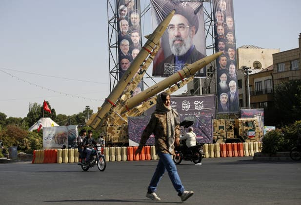 Ballistic missiles and unmanned aerial vehicles displayed in Tehran TEHRAN, IRAN - SEPTEMBER 29: ( RESTRICTIONS: NO Access Israel Media Persian Language TV Stations Outside Iran Strictly No Access BBC Persian VOA Persian Manoto TV Iran International TV ) Ballistic missiles, air defense systems and unmanned aerial vehicles are displayed at Baharestan Square as part of Iran s Sacred Defense Week amid ongoing tensions in Tehran, Iran, on September 29, 2026. Fatemeh Bahrami Anadolu Tehran Iran. Editorial use only. Please get in touch for any other usage.  Copyright: x2026xAnadoluxFatemehxBahramix