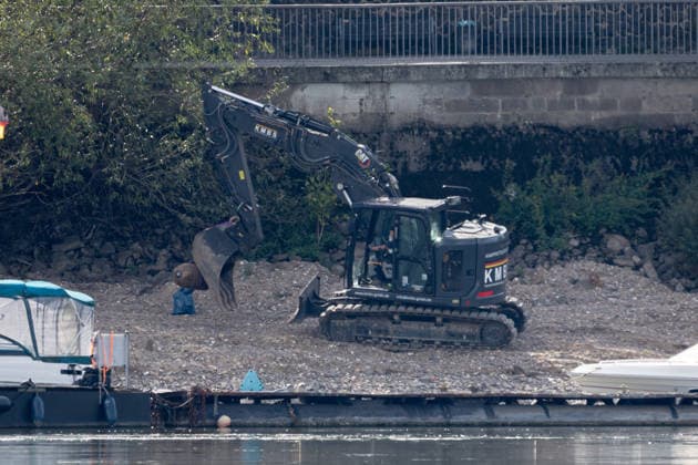 Bomb Disposal in Cologne-Rodenkirchen, September 29, 2026. The bomb was removed and must be detonated in a controlled manner at another location. View fr Copyright: xMarcxJohnx