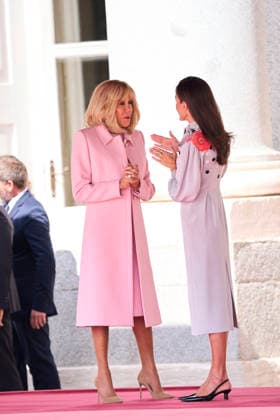 Spanish Royals attends Official reception to Emmanuel Macron and wife Queen Letizia of Spain, Brigitte Macron attends Official reception at Royal Palace on September 29, 2026 in Madrid, Spain Photo by IMAGO MPG Madrid Royal Palace Madrid Spain  Copyright: xMPGx