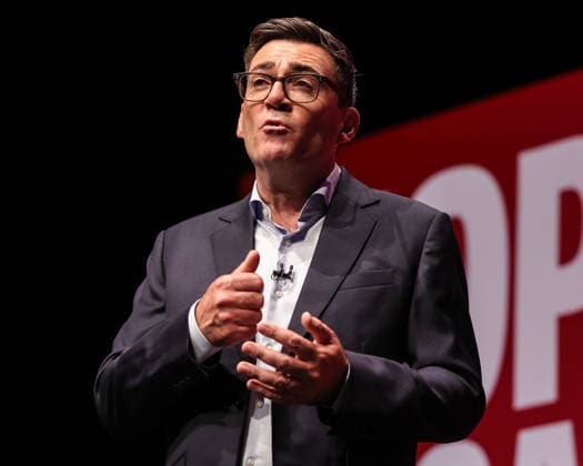 Labour Party Annual Conference Day Three Andy Burnham MP, Prime Minister of the United Kingdom during his speech at the Labour Party Annual Conference Day Three at Convention Centre, Liverpool, United Kingdom on 29 September 2026 (Photo by Mark Cosgrove News Images) Liverpool Convention Centre Merseyside United Kingdom Copyright: xMarkxCosgrove NewsxImagesx