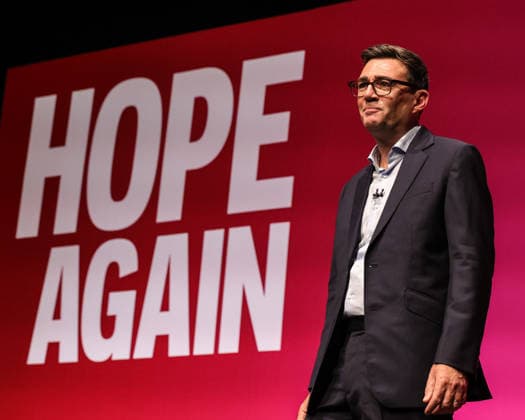 Labour Party Annual Conference Day Three Andy Burnham MP, Prime Minister of the United Kingdom during his speech at the Labour Party Annual Conference Day Three at Convention Centre, Liverpool, United Kingdom on 29 September 2026 (Photo by Mark Cosgrove News Images) Liverpool Convention Centre Merseyside United Kingdom Copyright: xMarkxCosgrove NewsxImagesx