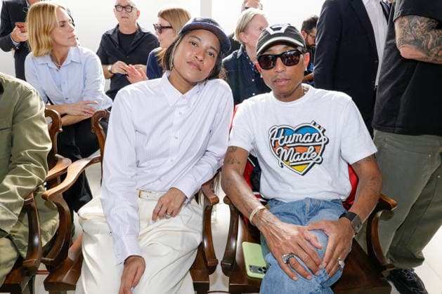 Pharrell Williams and his wife Helen Lasichanh in the front row at the Christian Dior Women’s Ready-to-Wear Spring Summer 2027 Collection fashion show during Paris Fashion Week (PFW) at the Tuileries Garden, September 29, 2026. Olivier Borde, Bestimage. Front row of the Christian Dior Women’s Ready-to-Wear Spring Summer 2027 Collection fashion show during Paris Fashion Week, Paris, France.  Copyright: xOLIVIERxBORDEx xBESTIMAGExOLIVIERxBORDEx xBESTIMAGEx