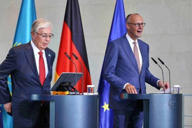 Berlin, Germany, September 29, 2026; Federal Chancellery: Reception for Kassym Shomart Tokayev, President of Kazakhstan, and Federal Chancellor Friedrich Merz (CDU) Copyright: xdtsxNachrichtenagenturx dts_136765