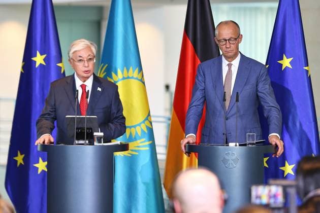 Berlin, Germany, September 29, 2026; Federal Chancellery: Reception for Kassym Shomart Tokayev, President of Kazakhstan, and Federal Chancellor Friedrich Merz (CDU) Copyright: xdtsxNachrichtenagenturx dts_136770