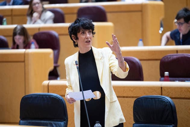 The Senate plenary session debates a motion on Democratic Memory, with the housing crisis as the underlying issue. Elma Saiz, Minister of Inclusion, Social Security, and Migration and government spokesperson, speaks during a plenary session in the Senate on September 29, 2026, in Madrid, Spain. The opposition will debate a motion on the Democratic Memory Act and a proposal to create a commission on Ceuta. In addition, various committees will examine initiatives on workplace inclusion for people with disabilities, Sahrawi nationality, and the ban on conversion therapy. SEPTEMBER 29, 2026 SENATE MINISTERS POLITICIANS Jesús Hellí Madrid Madrid, Spain Copyright: xJesusxHellinx 7808675
