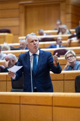 The Senate plenary session debates a motion on Democratic Memory, with the housing crisis as the underlying issue. The Minister of Territorial Policy and Democratic Memory, Ángel Víctor Torres, speaks during a plenary session in the Senate on September 29, 2026, in Madrid, Spain. The opposition will debate a motion on the Democratic Memory Act and a proposal to establish a commission on Ceuta. In addition, various committees will examine initiatives on workplace inclusion for people with disabilities, Sahrawi nationality, and the ban on conversion therapy. SEPTEMBER 29, 2026 SENATE POLITICAL MINISTERS Jesús Hellí Madrid Madrid, Spain Copyright: xJesusxHellinx 7808671