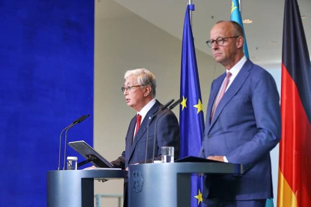 Berlin, Germany, September 29, 2026 Federal Chancellery Reception for Kassym Shomart Tokayev, President of Kazakhstan, and Federal Chancellor Friedrich Merz (CDU) Copyright: xdtsxNachrichtenagenturx dts_136795