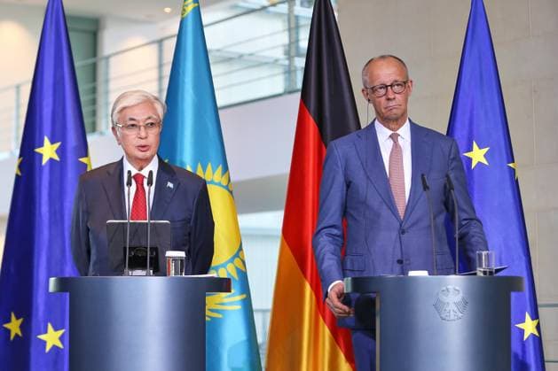 Berlin, Germany, September 29, 2026: Federal Chancellery—Reception for Kassym Shomart Tokayev, President of Kazakhstan, and Federal Chancellor Friedrich Merz (CDU) Copyright: xdtsxNachrichtenagenturx dts_136773