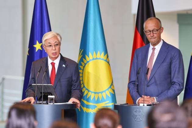 Berlin, Germany, September 29, 2026: Federal Chancellery—Reception for Kassym Shomart Tokayev, President of Kazakhstan, and Federal Chancellor Friedrich Merz (CDU) Copyright: xdtsxNachrichtenagenturx dts_136784