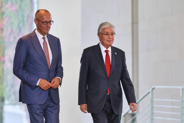 Berlin, Germany, September 29, 2026; Federal Chancellery: Reception for the President of Kazakhstan, Federal Chancellor Friedrich Merz (CDU), and Kassym-Jomart Tokayev Copyright: xdtsxNachrichtenagenturx dts_136816