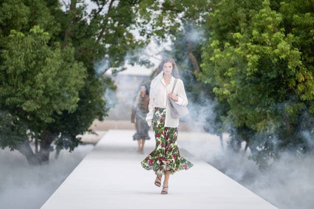 PFW - Dior Runway A model walks the runway during the Christian Dior Womenswear Spring Summer 2027 show as part of Paris Fashion Week on September 29, 2026 in Paris, France. Photo by Alexis Jumeau ABACAPRESS.COM Paris France  Copyright: xJumeauxAlexis ABACAx