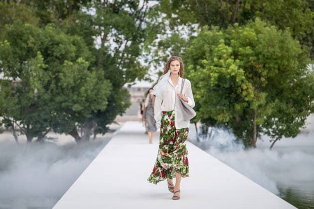PFW - Dior Runway A model walks the runway during the Christian Dior Womenswear Spring Summer 2027 show as part of Paris Fashion Week on September 29, 2026 in Paris, France. Photo by Alexis Jumeau ABACAPRESS.COM Paris France  Copyright: xJumeauxAlexis ABACAx