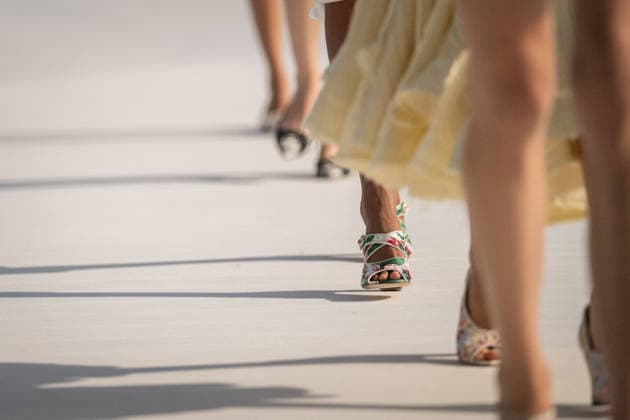 PFW - Dior Runway A model walks the runway during the Christian Dior Womenswear Spring Summer 2027 show as part of Paris Fashion Week on September 29, 2026 in Paris, France. Photo by Alexis Jumeau ABACAPRESS.COM Paris France  Copyright: xJumeauxAlexis ABACAx