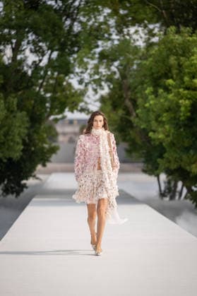 PFW - Dior Runway A model walks the runway during the Christian Dior Womenswear Spring Summer 2027 show as part of Paris Fashion Week on September 29, 2026 in Paris, France. Photo by Alexis Jumeau ABACAPRESS.COM Paris France  Copyright: xJumeauxAlexis ABACAx