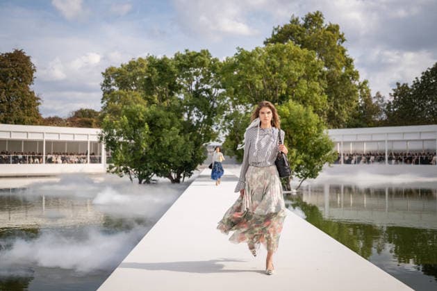PFW - Dior Runway A model walks the runway during the Christian Dior Womenswear Spring Summer 2027 show as part of Paris Fashion Week on September 29, 2026 in Paris, France. Photo by Alexis Jumeau ABACAPRESS.COM Paris France  Copyright: xJumeauxAlexis ABACAx