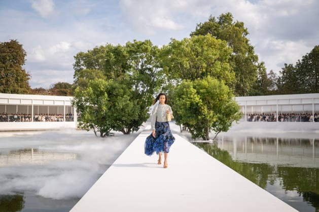 PFW - Dior Runway A model walks the runway during the Christian Dior Womenswear Spring Summer 2027 show as part of Paris Fashion Week on September 29, 2026 in Paris, France. Photo by Alexis Jumeau ABACAPRESS.COM Paris France  Copyright: xJumeauxAlexis ABACAx