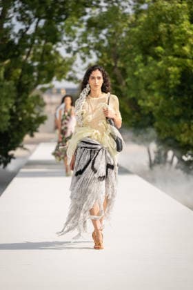 PFW - Dior Runway A model walks the runway during the Christian Dior Womenswear Spring Summer 2027 show as part of Paris Fashion Week on September 29, 2026 in Paris, France. Photo by Alexis Jumeau ABACAPRESS.COM Paris France  Copyright: xJumeauxAlexis ABACAx