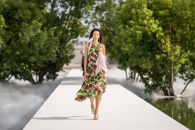 PFW - Dior Runway A model walks the runway during the Christian Dior Womenswear Spring Summer 2027 show as part of Paris Fashion Week on September 29, 2026 in Paris, France. Photo by Alexis Jumeau ABACAPRESS.COM Paris France  Copyright: xJumeauxAlexis ABACAx