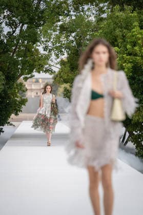 PFW - Dior Runway A model walks the runway during the Christian Dior Womenswear Spring Summer 2027 show as part of Paris Fashion Week on September 29, 2026 in Paris, France. Photo by Alexis Jumeau ABACAPRESS.COM Paris France  Copyright: xJumeauxAlexis ABACAx