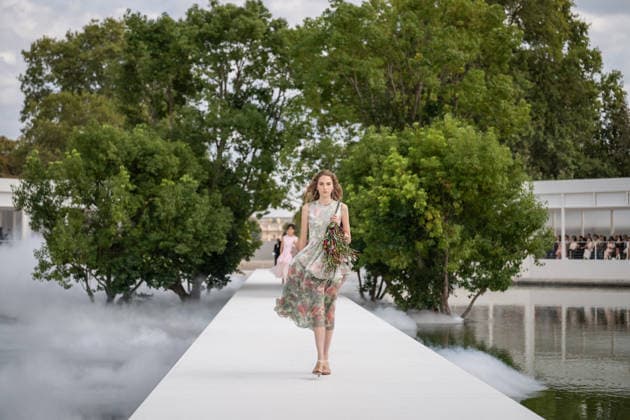 PFW - Dior Runway A model walks the runway during the Christian Dior Womenswear Spring Summer 2027 show as part of Paris Fashion Week on September 29, 2026 in Paris, France. Photo by Alexis Jumeau ABACAPRESS.COM Paris France  Copyright: xJumeauxAlexis ABACAx
