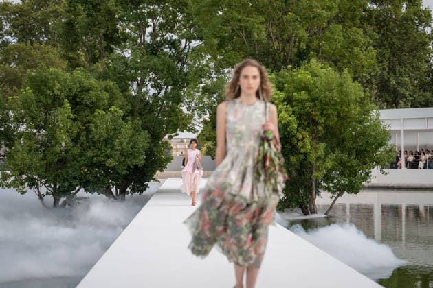 PFW - Dior Runway A model walks the runway during the Christian Dior Womenswear Spring Summer 2027 show as part of Paris Fashion Week on September 29, 2026 in Paris, France. Photo by Alexis Jumeau ABACAPRESS.COM Paris France  Copyright: xJumeauxAlexis ABACAx