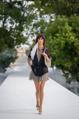 PFW - Dior Runway A model walks the runway during the Christian Dior Womenswear Spring Summer 2027 show as part of Paris Fashion Week on September 29, 2026 in Paris, France. Photo by Alexis Jumeau ABACAPRESS.COM Paris France  Copyright: xJumeauxAlexis ABACAx