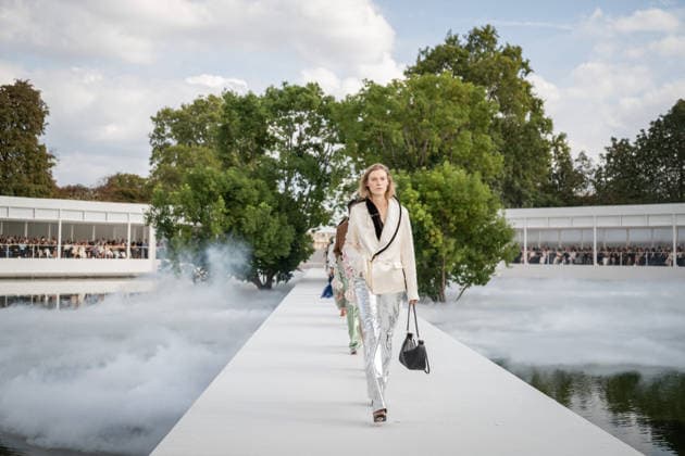 PFW - Dior Runway A model walks the runway during the Christian Dior Womenswear Spring Summer 2027 show as part of Paris Fashion Week on September 29, 2026 in Paris, France. Photo by Alexis Jumeau ABACAPRESS.COM Paris France  Copyright: xJumeauxAlexis ABACAx