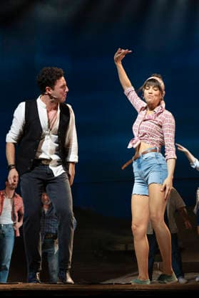 September 29, 2026, Madrid, Spain: Pepe Nufrio and Amanda Digon perform during the presentation of the musical *El Alma al Aire* based on the songs of Alejandro Sanz at the Coliseum Theatre. Madrid Spain - ZUMAs197 20260929_aaa_s197_162 Copyright: xAtilanoxGarciax