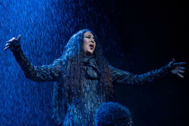 September 29, 2026, Madrid, Spain: Inma La Carbonera performs during the presentation of the musical *El Alma al Aire* based on the songs of Alejandro Sanz at the Coliseum Theatre. Madrid Spain - ZUMAs197 20260929_aaa_s197_177 Copyright: xAtilanoxGarciax