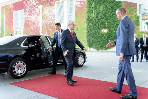 Friedrich Merz, Federal Chancellor, President of Kazakhstan, Kassym-Jomart Tokayev, Berlin, Federal Chancellery, Friedrich Merz, Federal Chancellor, President of Kazakhstan, Kassym-Jomart Tokayev, Berlin, Berlin, GER