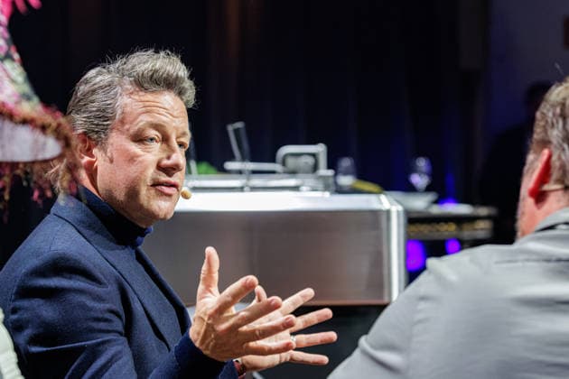 September 28, 2026, Düsseldorf-Meerbusch: Jamie Oliver at the Rolling Pin Convention 2026, Düsseldorf-Meerbusch, Areal Böhler, North Rhine-Westphalia, Germany