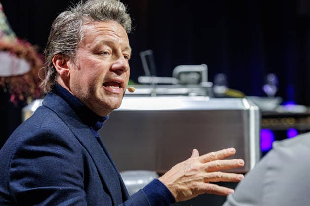 September 28, 2026, Düsseldorf-Meerbusch: Jamie Oliver at the Rolling Pin Convention 2026, Düsseldorf-Meerbusch, Areal Böhler, North Rhine-Westphalia, Germany