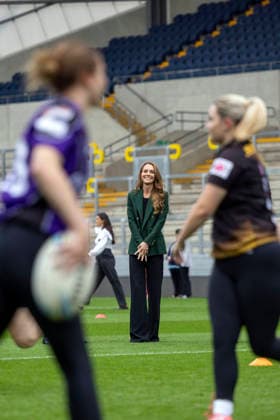 . 29 09 2026. Leeds, United Kingdom. Prince William and Kate Middleton, the Prince and Princess of Wales , during a visit to the Leeds Rhinos rugby team in Leeds, United Kingdom.  xPoolx xi-Imagesx IIM-27031-0020