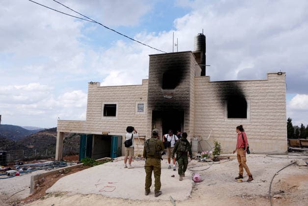 Israelis attack 3 West Bank villages, force family from home minutes after return NABLUS, WEST BANK, PALESTINE - SEPTEMBER 29: A view of the destruction after Israeli settlers raided three villages, setting homes and vehicles on fire and beating an elderly woman in Nablus, West Bank, Palestine on September 29, 2026. During the attack, two homes were set on fire, causing severe damage to the houses and their contents. In Jalud, south of Nablus in the northern West Bank, the Al-Tubasi family returned to its home early Tuesday after nearly two months of displacement, only to be attacked by Israeli settlers minutes later and forced by the army to leave again. Issam Rimawi Anadolu Nablus West Bank. Editorial use only. Please get in touch for a Copyright: x2026xAnadoluxIssamxRimawix