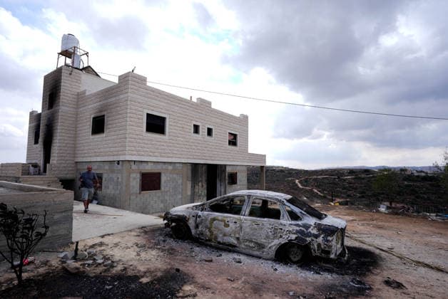 Israelis attack 3 West Bank villages, force family from home minutes after return NABLUS, WEST BANK, PALESTINE - SEPTEMBER 29: A view of the destruction after Israeli settlers raided three villages, setting homes and vehicles on fire and beating an elderly woman in Nablus, West Bank, Palestine on September 29, 2026. During the attack, two homes were set on fire, causing severe damage to the houses and their contents. In Jalud, south of Nablus in the northern West Bank, the Al-Tubasi family returned to its home early Tuesday after nearly two months of displacement, only to be attacked by Israeli settlers minutes later and forced by the army to leave again. Issam Rimawi Anadolu Nablus West Bank. Editorial use only. Please get in touch for a Copyright: x2026xAnadoluxIssamxRimawix