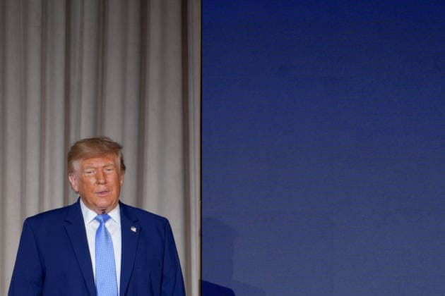 U.S. President Donald Trump attends the launch of the America.gov website—which uses AI to bring together the administrative services of government agencies on a single platform—at the Andrew W. Mellon Auditorium in Washington, D.C., United States, 29 September 2026. Trump defends advances in AI and unveils a portal for administrative procedures that uses this technology !ACHTUNG: NUR REDAKTIONELLE NUTZUNG!  Copyright: xOctavioxGuzmánx AME1322 20260929-55021538437_1