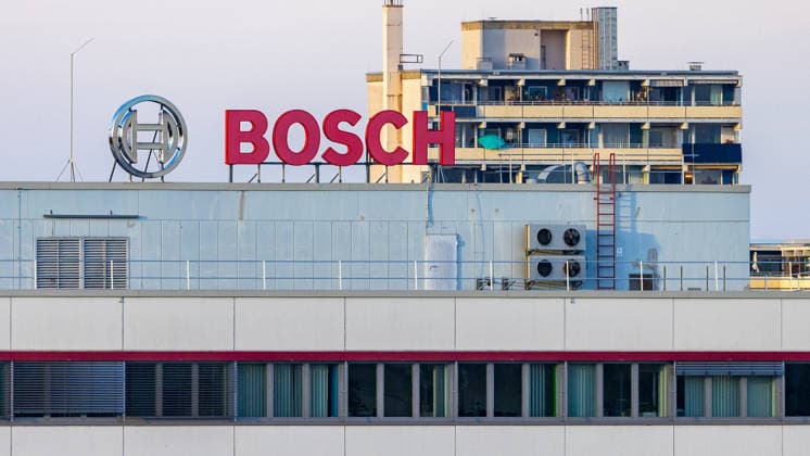 Job Cuts at Automotive Supplier Bosch s Nuremberg Plant, Nuremberg, September 29, 2026 Automotive supplier Bosch announces job cuts at its plant. The company logo is clearly visible on the roof of the factory buildings. Nuremberg, Bavaria, Germany 20260929-286A9811-M4000