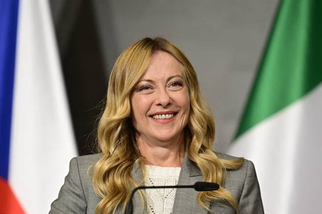 Italian Prime Minister Giorgia Meloni during the press conference after the meeting with Czech Prime Minister Andrej Babis, on September 29, 2026, in Prague, Czech Republic. (CTKxPhoto RomanxVondrous) CTKPhotoP2026092908051  CTKPhotoP2026092908051